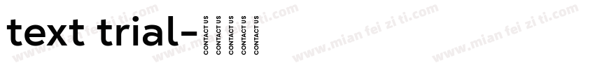 text trial字体转换